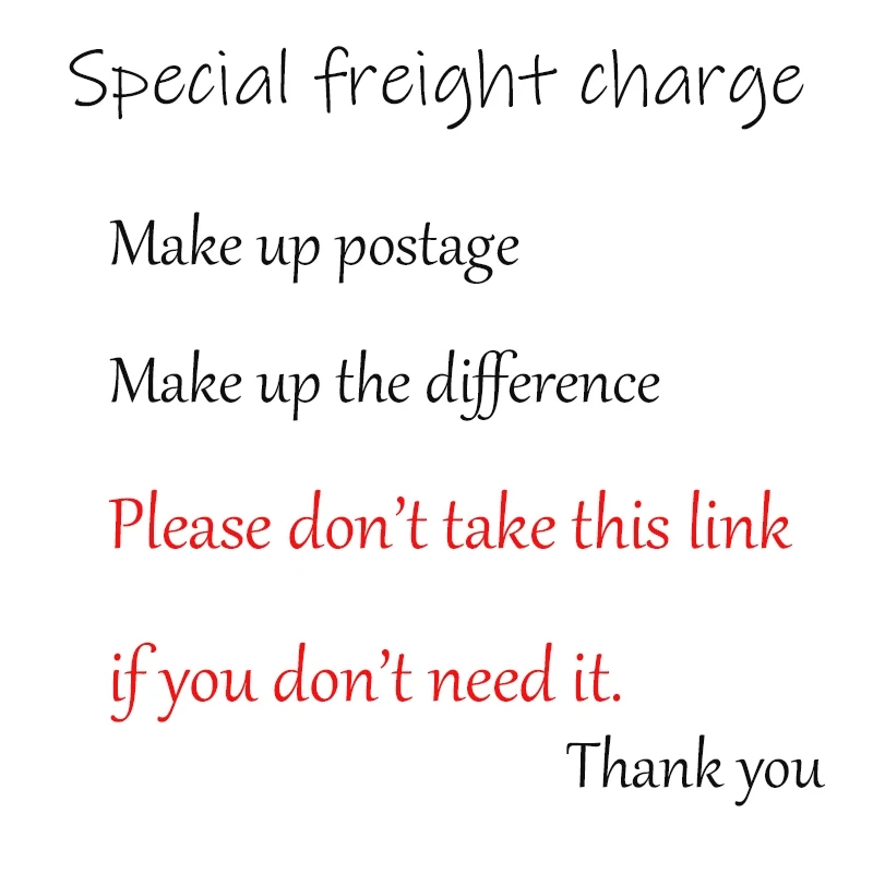 Make Up Postage Make Up The Difference Shipping Link Freight Charge