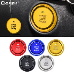 Ceyes 1pc Car Sticker Accessories Ring Engine Start Stop Translucent Switch Button Cover Fit For Mazda 3 Axela 2020 Auto Styling