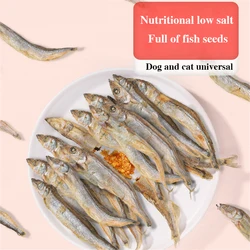 Spring Fish Freeze-Dried Cat Snacks, Small Fish Dried Full Seeds, Nutrition Fat Hair Gills, Calcium Supplement Cat Snacks