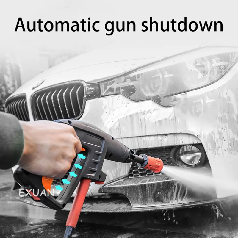 Household Car Washing Machine High Pressure Washing Machine Water Gun Car Washing Artifact Brushing Tool 1700W High Power