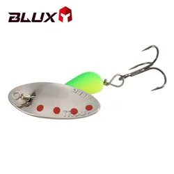 BLUX-AR-S Lâmina giratória Spinner Metal Lure, Latão duro Artificial Spoon Bait, Cobre Equipamento De Pesca, Freshwater Creek Trout, 3.5g