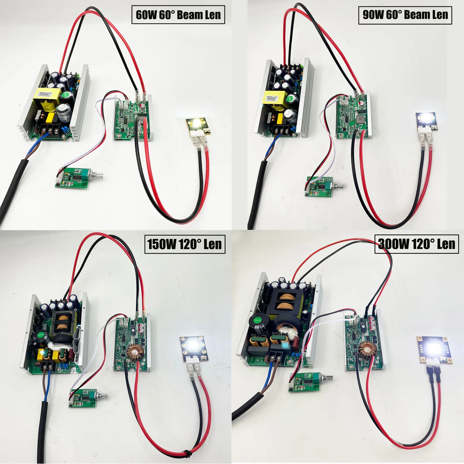 CBT CST90 SST CST-90-W-65 Lumins 60w 75w 80w 90w 120w 200w 300w Cool White LED Chip Light Modules with Power Supply&Dimming PWM