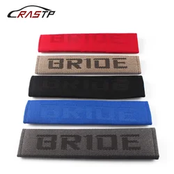 1Pair JDM Style Bride Soft Car Seat Belt Cover Universal Fabric Shoulder Cushion Protector Safety Belts Shoulder Pads RS-BAG042