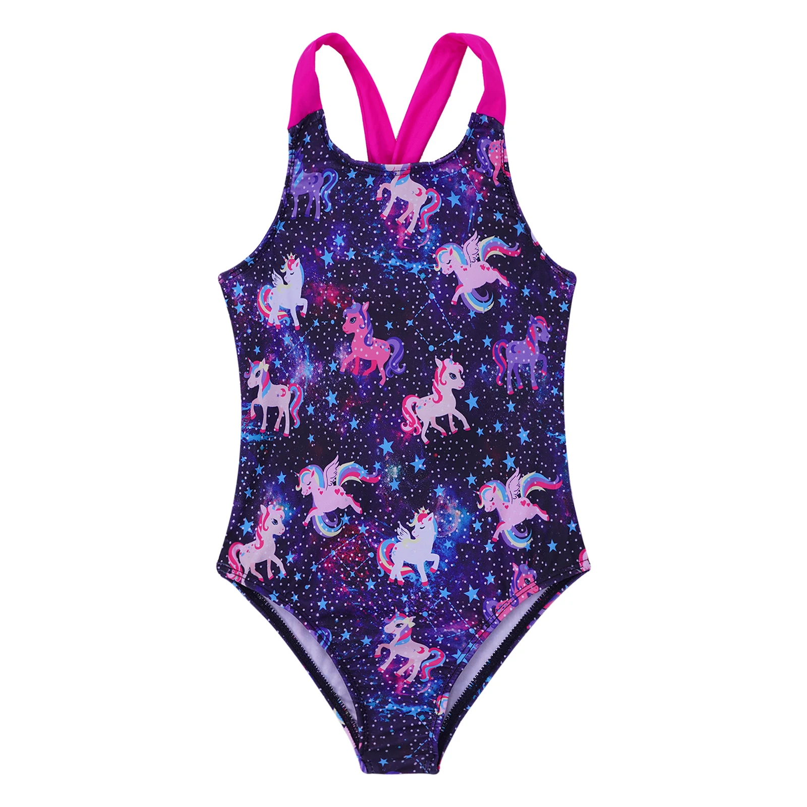 Haut De Maillot De Bain Femme Maillot De Bain 1 Pièce Fille Licorne - TiaoBug - Bretelles Croisées - 4-12 Ans Combinaison Natation Fillette Haut De Maillot De Bain Femme Maillot De Bain 1 Pièce Fille Licorne - TiaoBug - Bretelles Croisées - 4-12 Ans Combinaison Natation Fillette