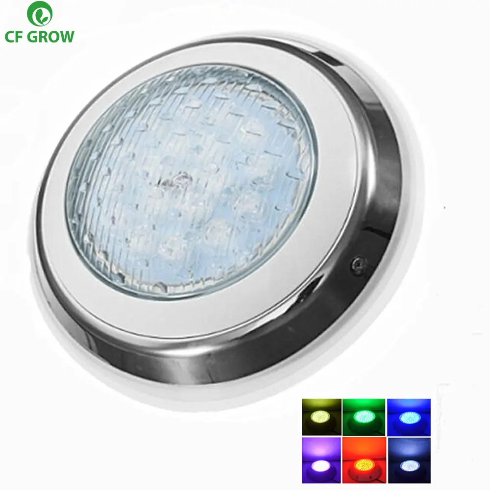 lampada para piscina 12w 15w 18w ip68 a prova dagua ac dc 12v area externa rgb submersa lagoa luz holofote 01