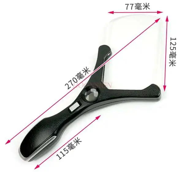 

Handheld reading magnifier 25 times with led light portable clear times repair electronic circuit stamp coin identification