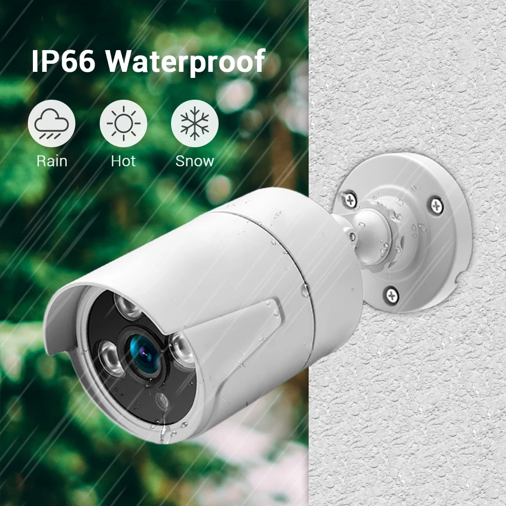 Imagem -03 - Waterproof Poe Nvr Cctv Security System Outdoor Audio Record Kit Detecção de Movimento Acesso Remoto Plug And Play H.265 48v 4k