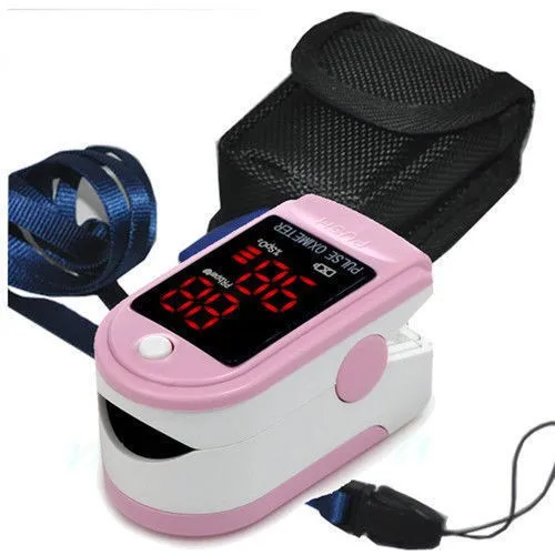 

Household LED Display Finger Pulse Oximeter With Case,Heart Beat Saturation Monitor Pulse Heart Rate Blood Oxygen SPO2