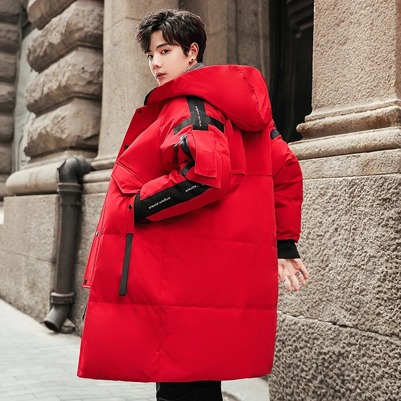 Teens New Men's Down Jacket Stylish Male Down Coat Winter Thick Warm Man Clothing Brand Men's Apparel Warm Parka 1910