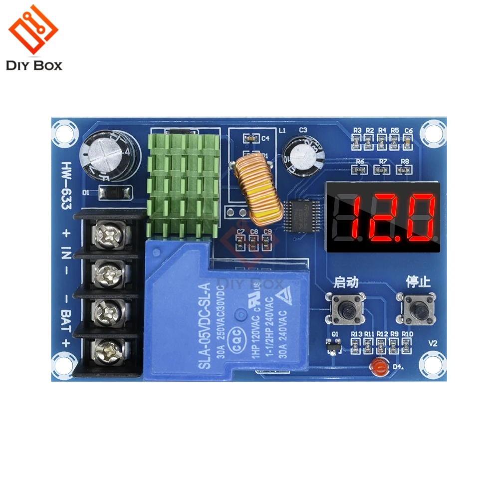 6-60V Lead-acid Lithium Battery Charging Control Module Charge Controller Protection Switch 12V 24V For Home Charger Solar