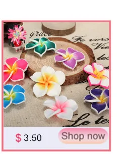 5 teile/lose 50mm 3D Große Große Handgemachte Polymer Clay Weiße Rose Blume Zubehör Diy Hochzeit Braut Schmuck Kleid Dekoration – Detail 5