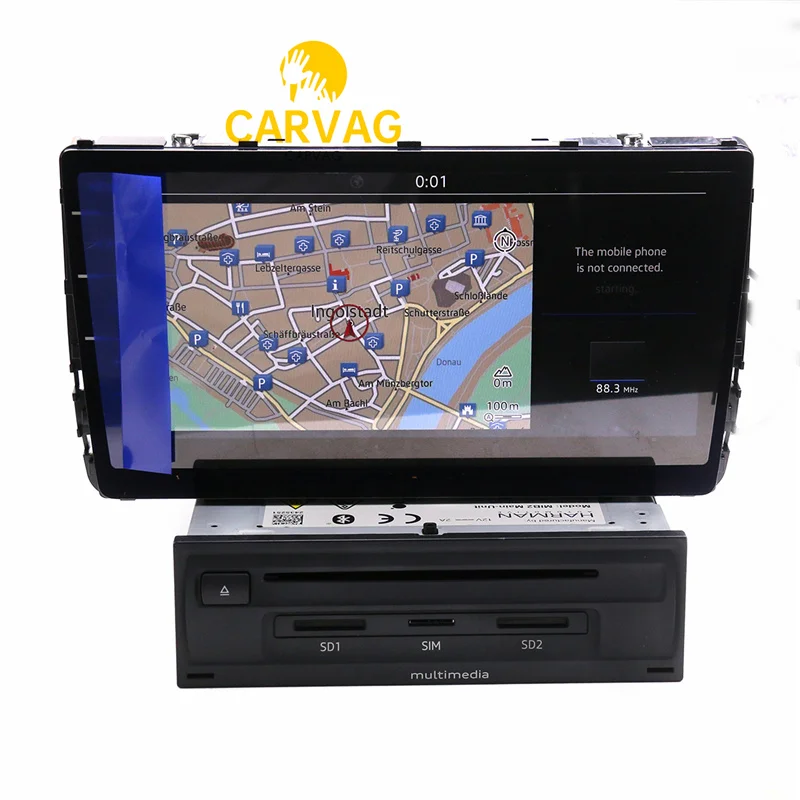 Radio principal y pantalla de 9,2 pulgadas para Harman, 5G6919606A, mapas de Europa