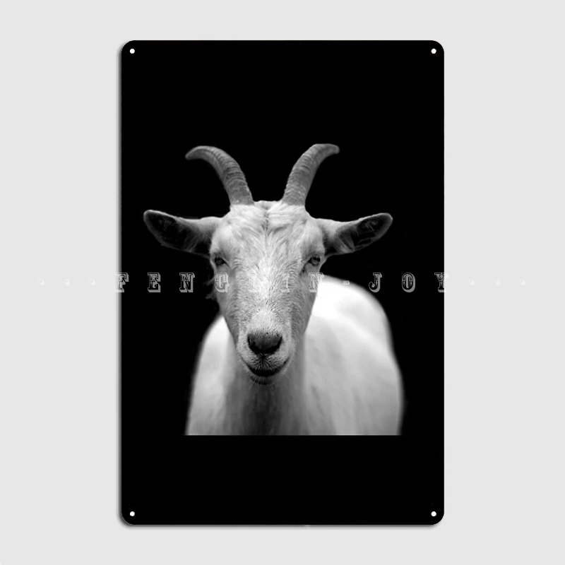 Goat Animal Livestock Mammal Metal Sign Wall Cave Club Bar Vintage Poster Tin Sign Poster