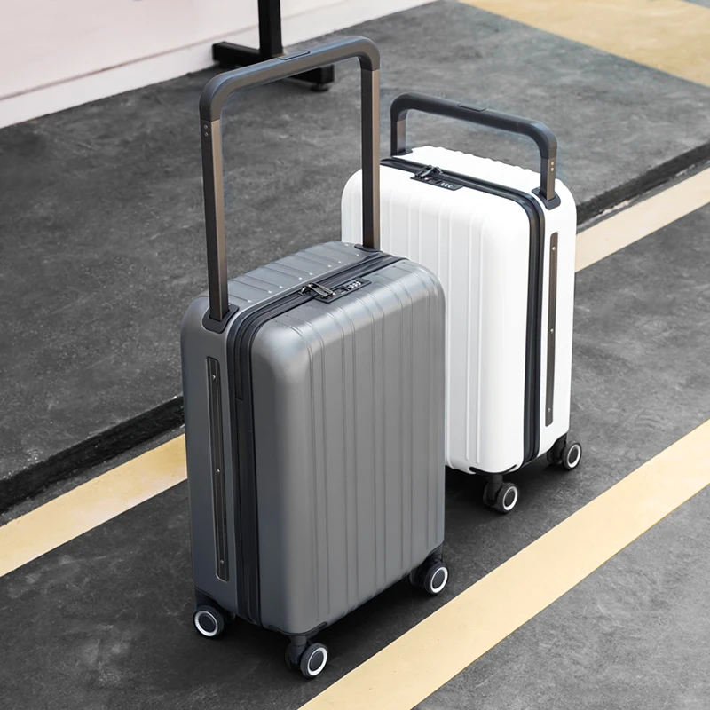 Cool wide lever! 20 Inch Special Trolley Suitcase Travel Rolling Luggage High Quality Material Aircraft Wheel Boarding Case