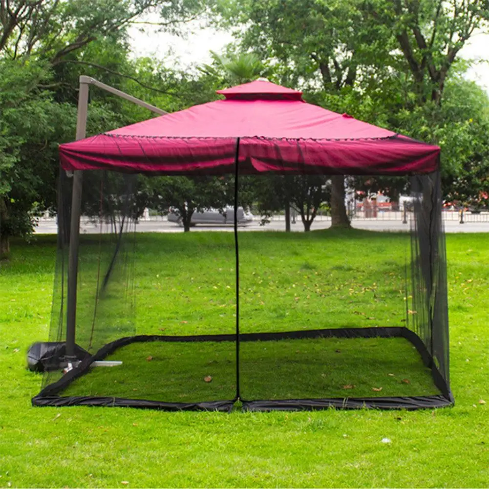 

Outdoor Mosquito Net Patio Umbrella Mosquito Netting Screen UV Resistant Gazebo Style Mosquito Netting For Yard Camping