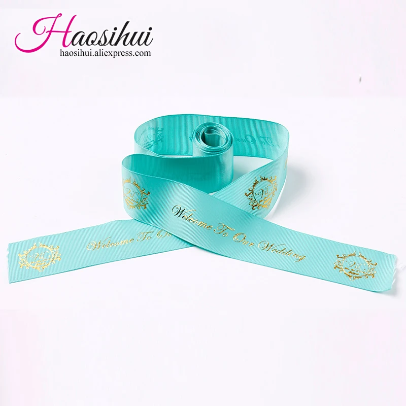 3''(75mm) Custom Word Wedding Favors Decoration Grosgrain for Personalized Ribbon Labels 100 yards/lot