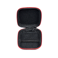 CCA  KZ Original High End In Ear Earphone Headphones Storage Case Bag Accessories Hedset Earbuds Black Red Box zipper mini bag