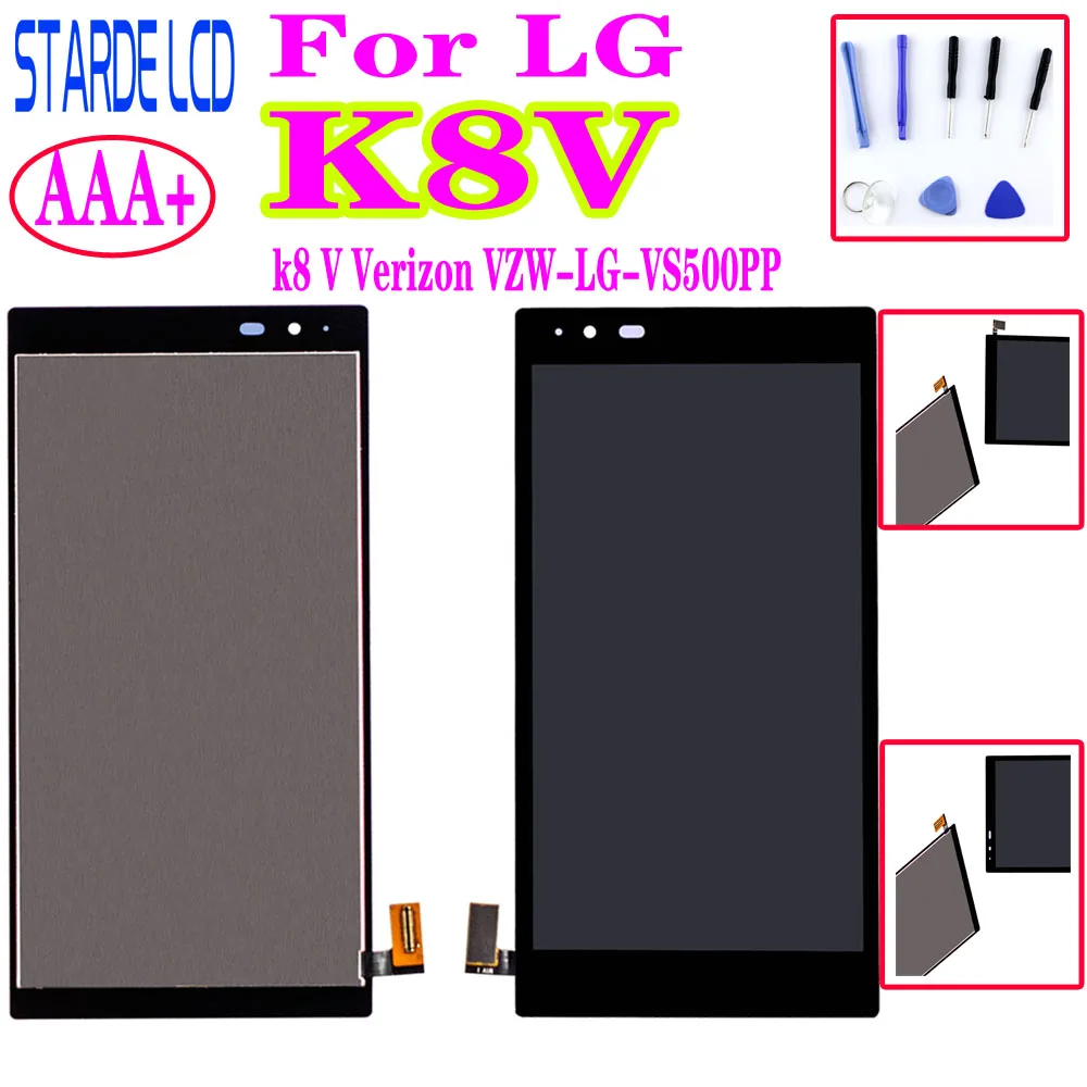 

LCD Display For LG K8V Verizon Touch Screen Digitizer Assembly No Dead Pixel with Free tools for LG K8 V VS500PP M1V RS500