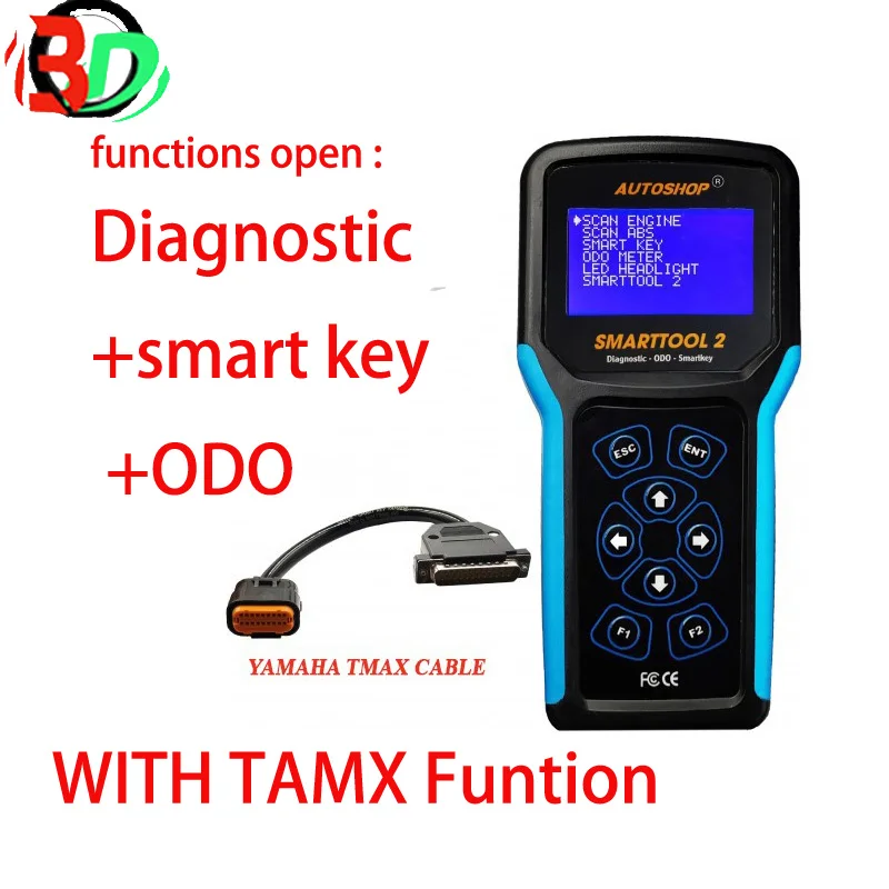 Autoshop Smarttool2 motorcycle scanner SMART TOOL2 Full system diagnostic programming smart key (with Tmax ) and ODO adjust