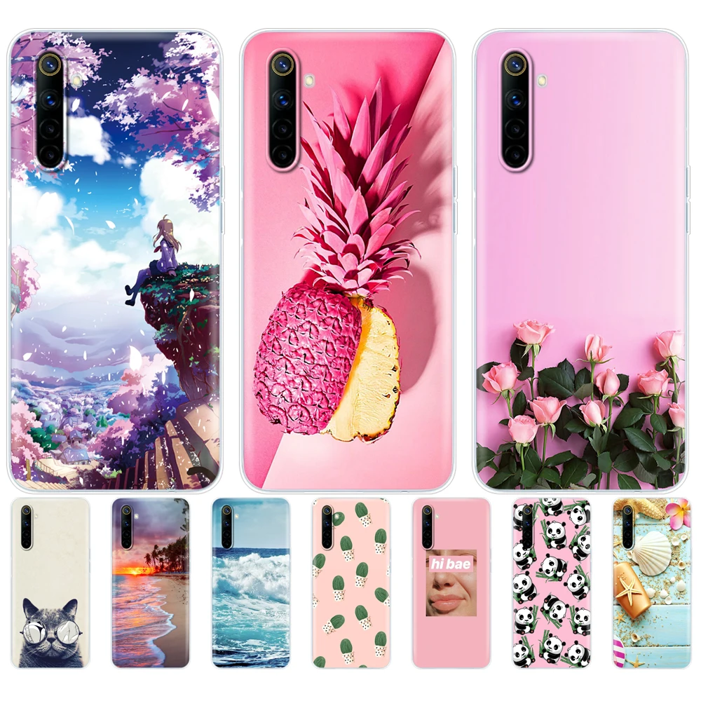 For Realme 6 Realme 6 Pro Realme 6s Realme 6i Case Silicon Soft TPU Back Cover For OPPO Realme6 6Pro 6S 6i Phone Case Bumper