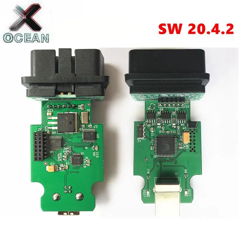 

NEW 20.4 version USB Interface FW19.6.1 multi-language 2nd 20.4.2 green PCB MCP2515+ATMEGA162+FTDI FT232RQ+F16V8BQL+JM64RP+9241A