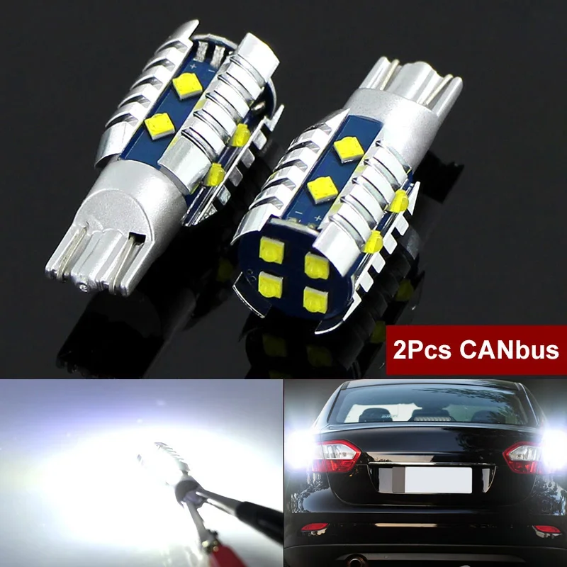 Feux de recul LED W16W T15 Canbus, pour Renault Twingo 2 Megane 3 4 Laguna Koleos 1 Espace 5 Grand Scenic Fluence Arkana, 2 pièces