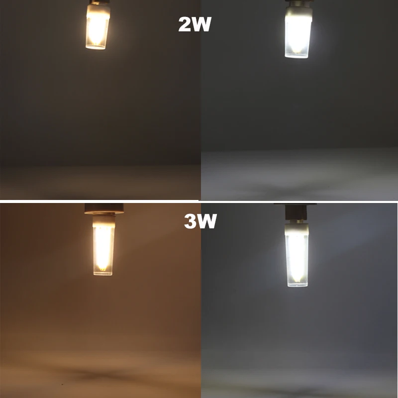 Ampoule Led Filament Bulb E14 E17 B15 G9 2W 3W Dimmer 110v 220v COB Dimmable Mini Glass Candle Light Spotlight Decoration Lamp