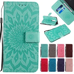 3D Wallet Flip Sunflower Leather Case For Xiaomi Mi 10 9 8 9T Lite Redmi Note 6 7 8 8T Pro 8A Book Soft TPU Phone Cover Fundas