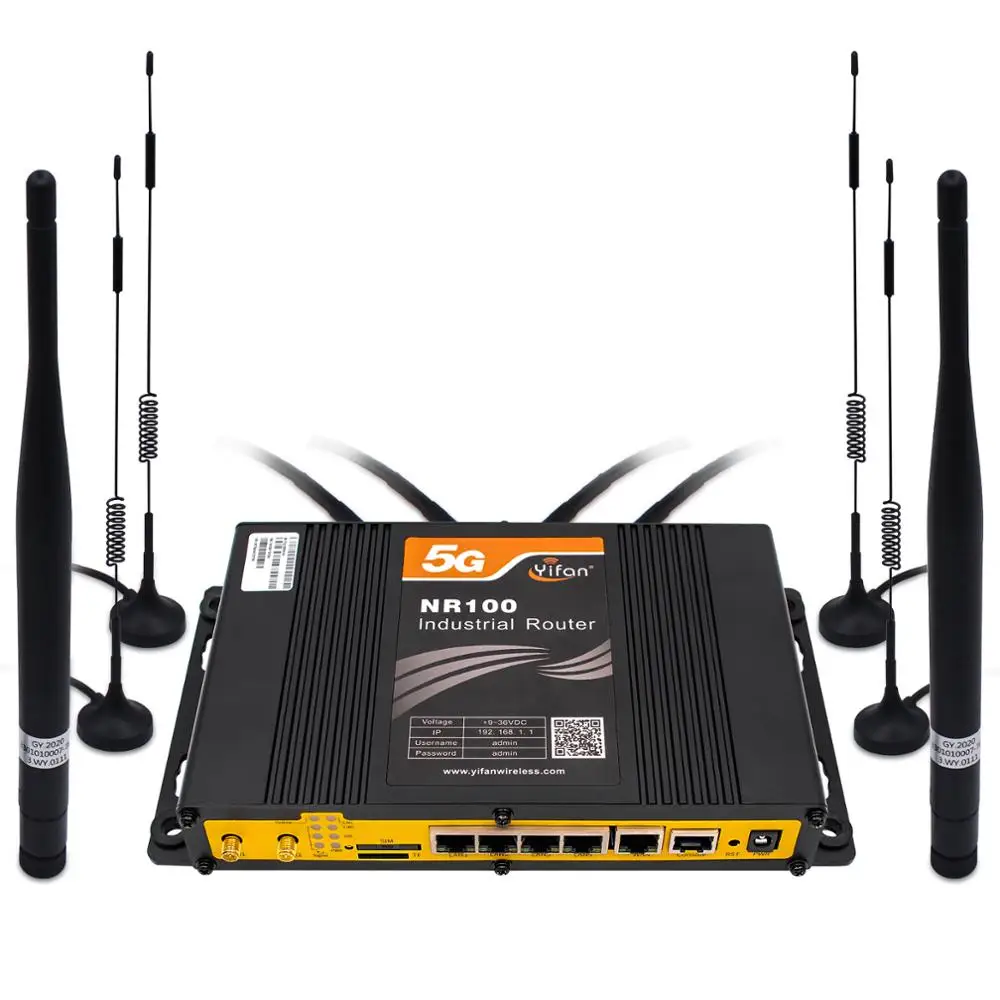 

High Speed Industrial 4G LTE 5G SA NSA VPN Router with Sim card slot For Live Streaming, Remote Control， Unmanned inspection,