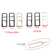 Tested NEW Micro Nano SIM Card Holder Tray Slot Holder Adapter Socket + Pin For Huawei Y6 Y7 Prime Y9 2018