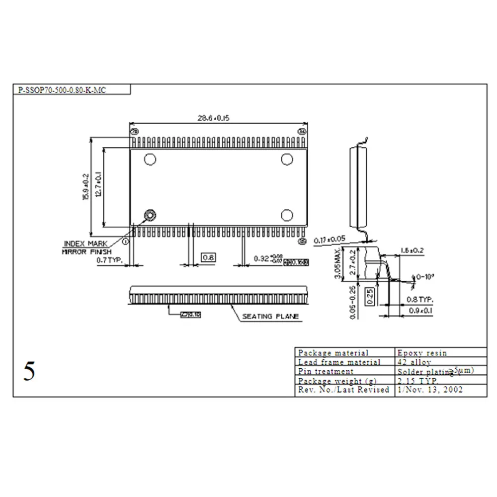 IC306-070-110 Thử Nghiệm Ổ Cắm 0.8 Mm SSOP70 SMD SMART TECH Thử Nghiệm Ổ Cắm