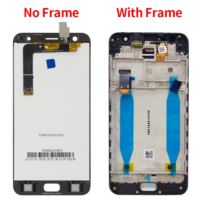 5.5\'\' LCD For ASUS Zenfone 4 Selfie ZD553KL LCD Display Touch Screen With Frame Digitizer Assembly ZD553KL LCD Replacement