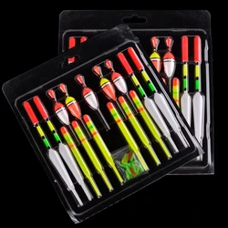 15pcs/lot Fishing Floats Set Buoy Bobber Fishing Light Stick Floats Fluctuate Mix Size Color Float Buoy For Fishing Accessories