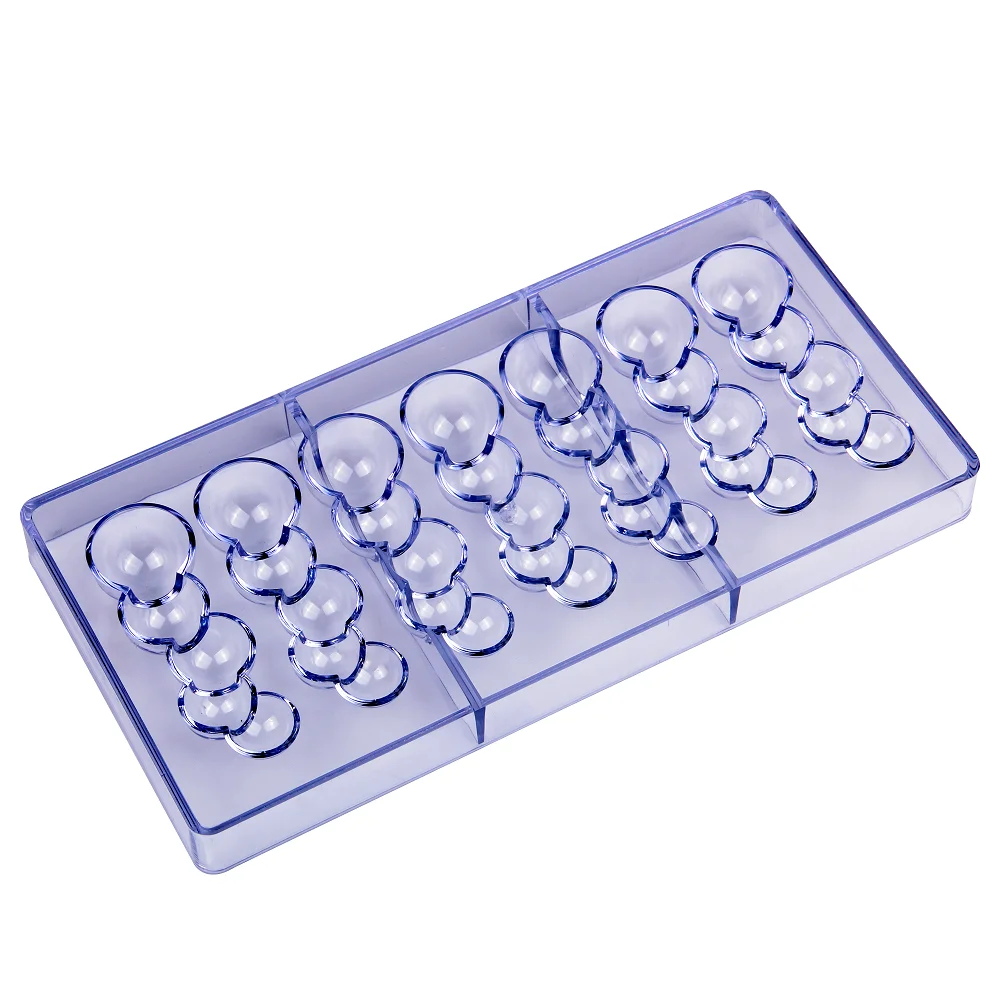 

Free Shipping Plastic 7 Cavities Bubbles Shapes DIY Baking Chocolate Mold CC0039