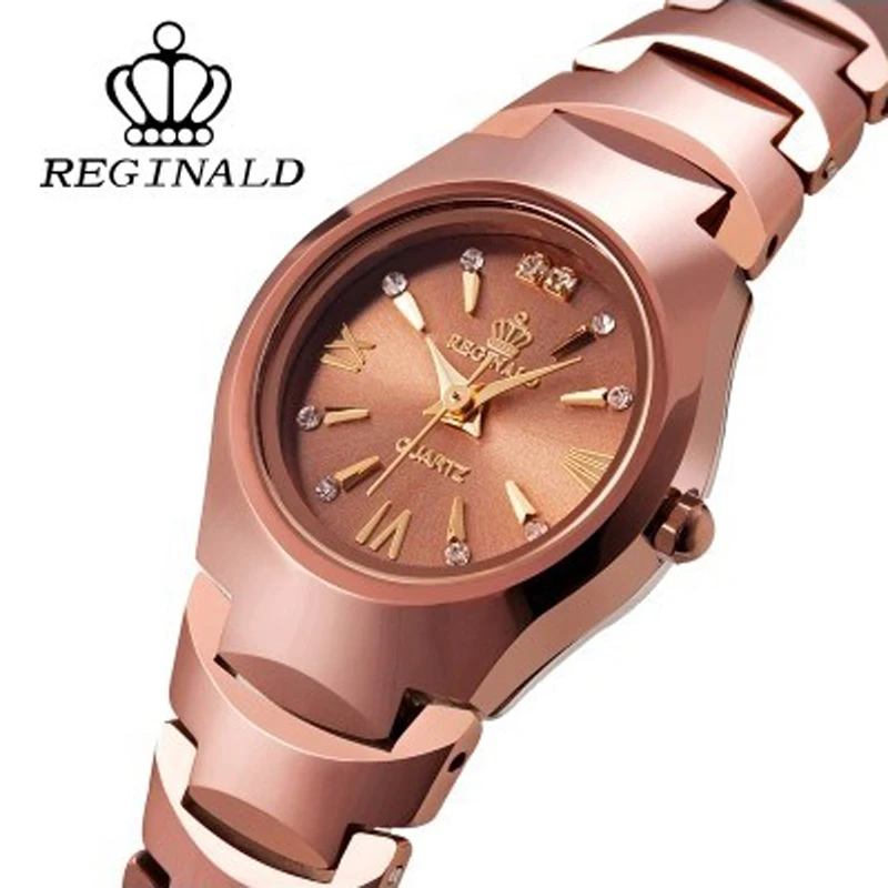 

Reginald Women Watches Top Brand Luxury Rose Gold Tungsten Steel Watch Fashion Dress Quartz Wristwatches Ladies Reloj Mujer