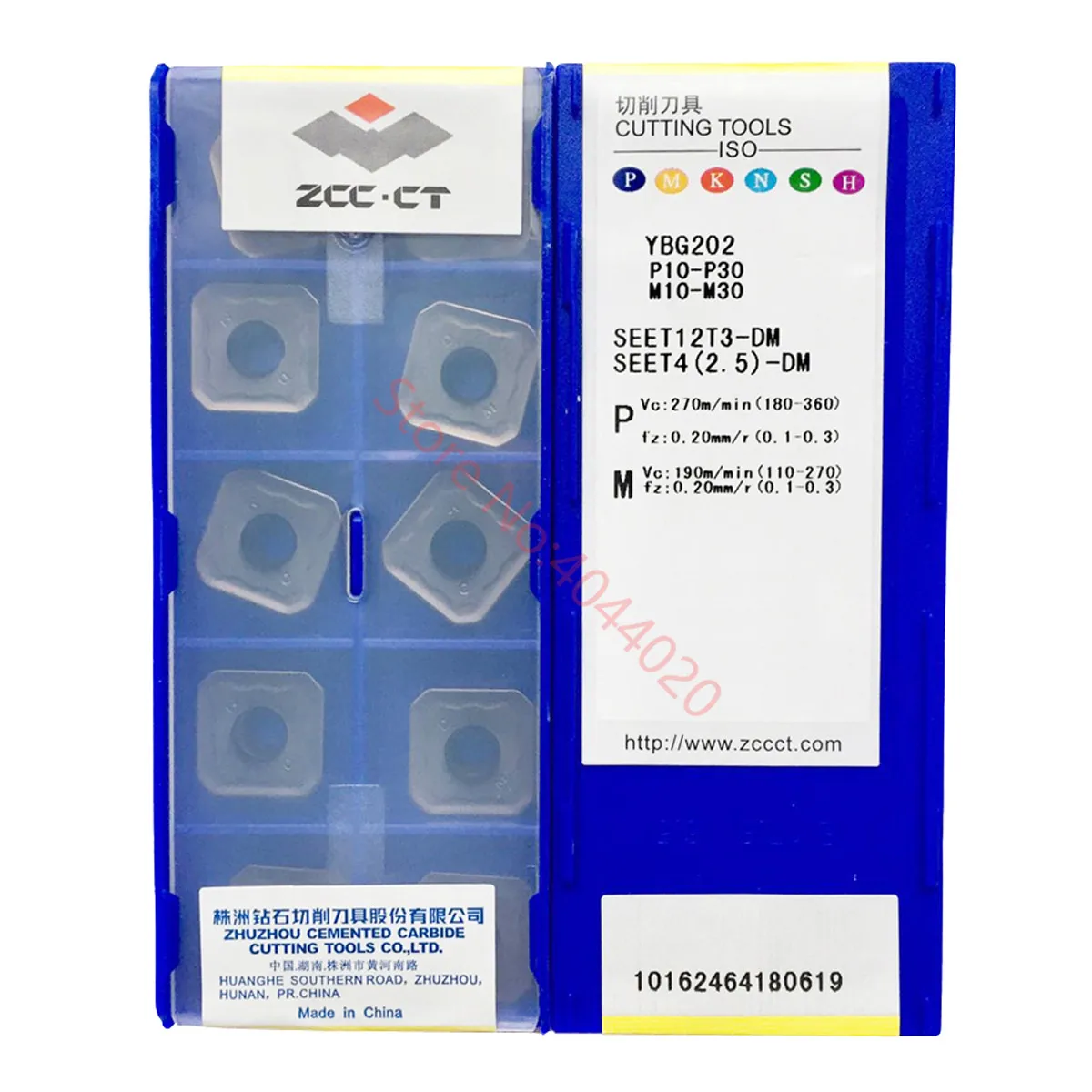 

ZCC.CT SEET12T3-DF SEET12T3-DM SEET12T3-DR YBG202 Carbide Inserts 10PCS