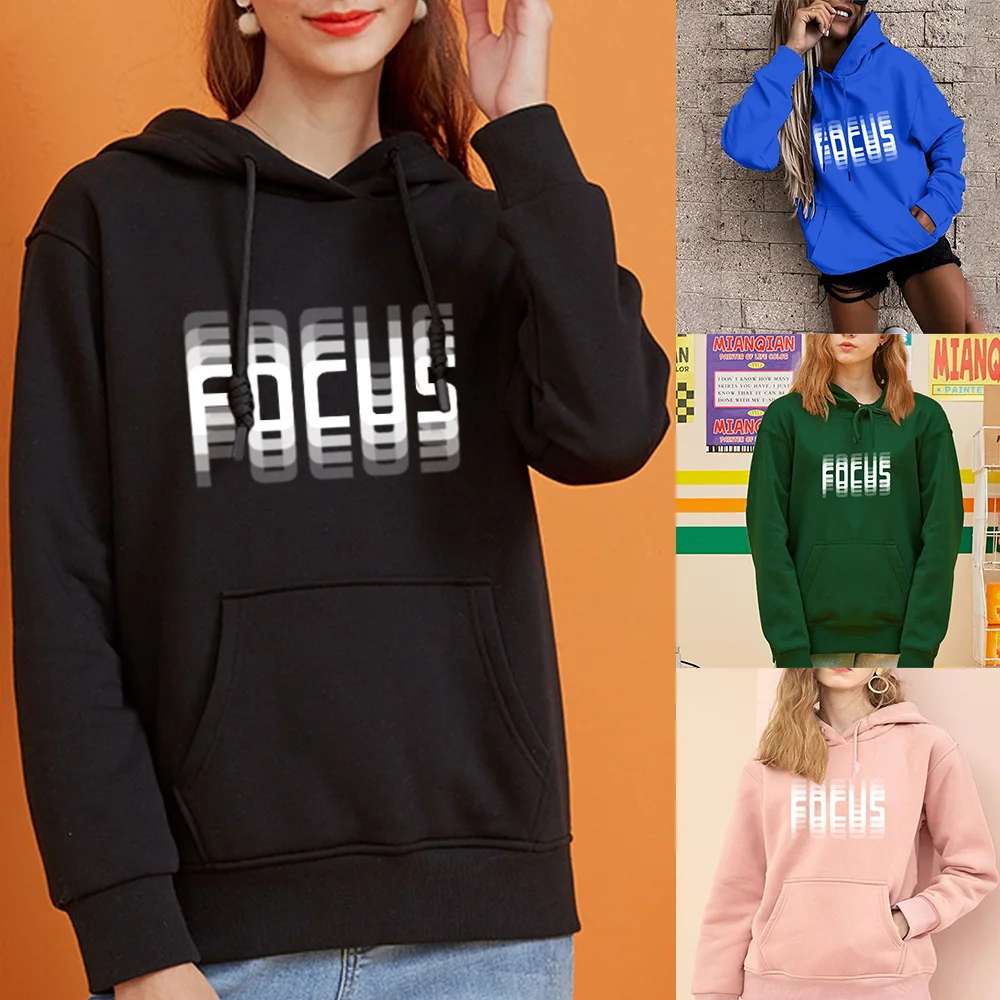 

Hoodie Women's Loose Sports Pullover Oversized Ladies Clothing Harajuku Long Sleeve Base Text Print Girls Casual Sweatshirt