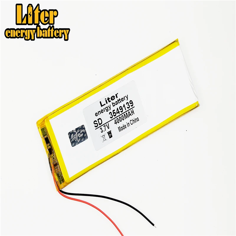 بطارية بوليمر للكمبيوتر اللوحي 3.7 فولت 3549139   بطارية كمبيوتر لوحي 4000MA 7 بوصة 12 بوصة