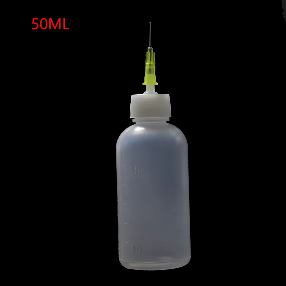 1Pcs 50Ml 100ML กาวกาวขวดกาวปลาย DIY Art Paper Quilling เครื่องมือหัตถกรรมรีเวย์ Precision ขวดเข็มขวด Applicator