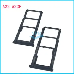 Bilashmart Sim Tray Holder Samsung Galaxy A22 A225F 5G A226B SIM Card Tray Slot Holder Adapter Socket Repair Parts