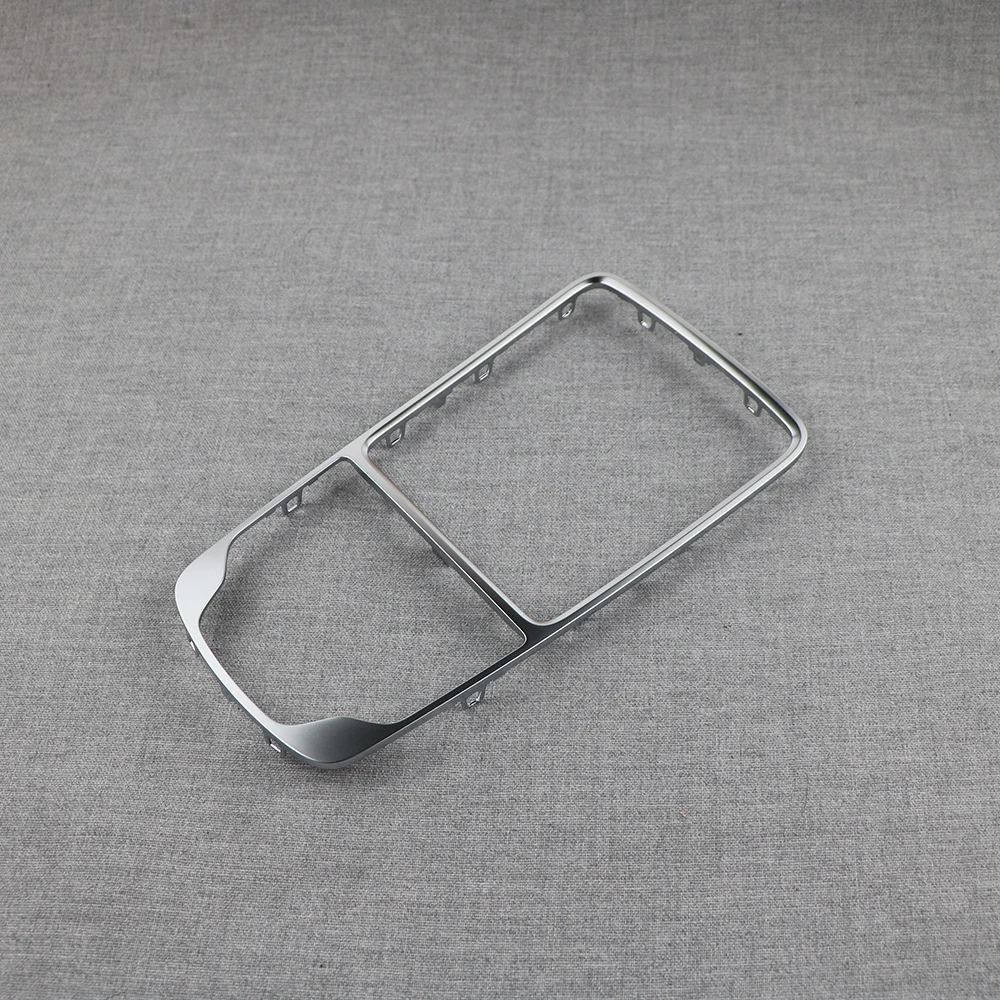 For Audi A3 8V 2014-2018 8V0864260A Silver Chrome MMI Shift Knob Retaining Frame Panel trim Box Decorative Frame