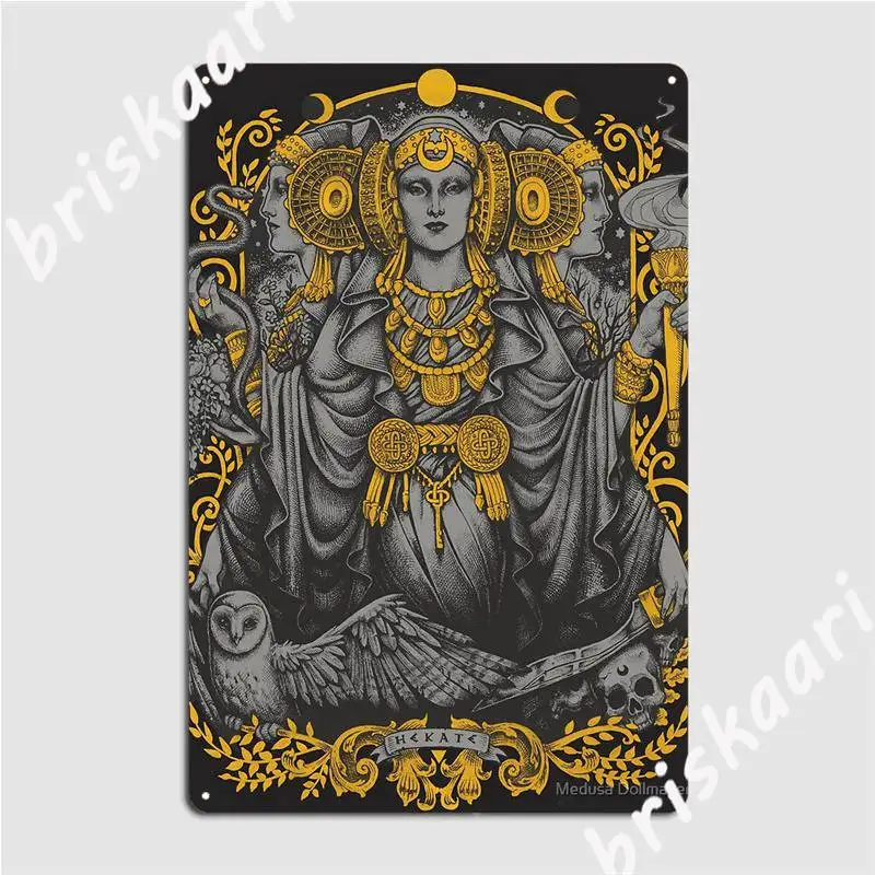 Iberian Hecate Gray Metal Signs pub Garage Club personalized Poster Tin sign Posters