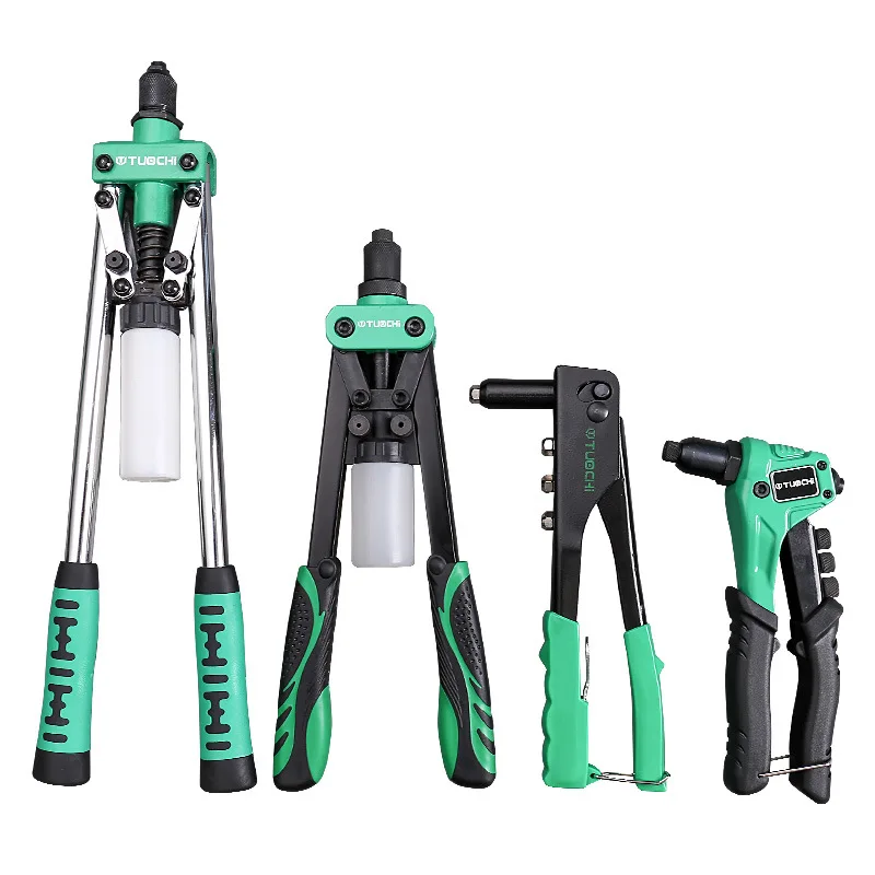 Rivet Gun Heavy-Duty คู่มือ Rivet Gun 8-17นิ้วอัตโนมัติ Rivet เครื่องมือ,4ขนาด Rivet Head Rivet มือเครื่องมือ