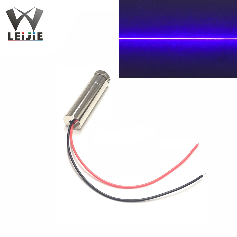 DOT/Linea/Cross 450nm 100mW Focusable 12*45mm 3.7V-5V Blu Puro modulo Laser regolabile 12 millimetri LED Modulo LD