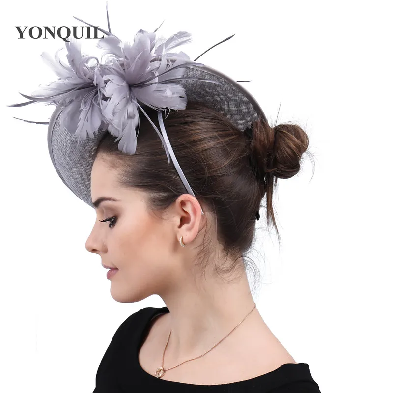 Vintage Chic Party Fascinators Hat Elegant Womens Ladies Vintage Headpiece Hair Pins For Formal Occasion Church Chic Fedora Caps