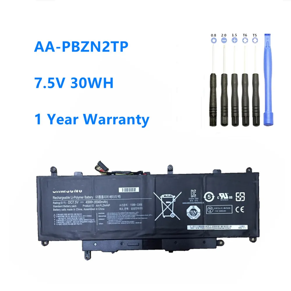 AA-PBZN2TP Tablet Battery for Samsung Chromebook XE500T1C 905S 915S 905s3g XE303 XE303C12 NP905S3G AA-PBZN2TP 7.5V 30WH/4080mAh