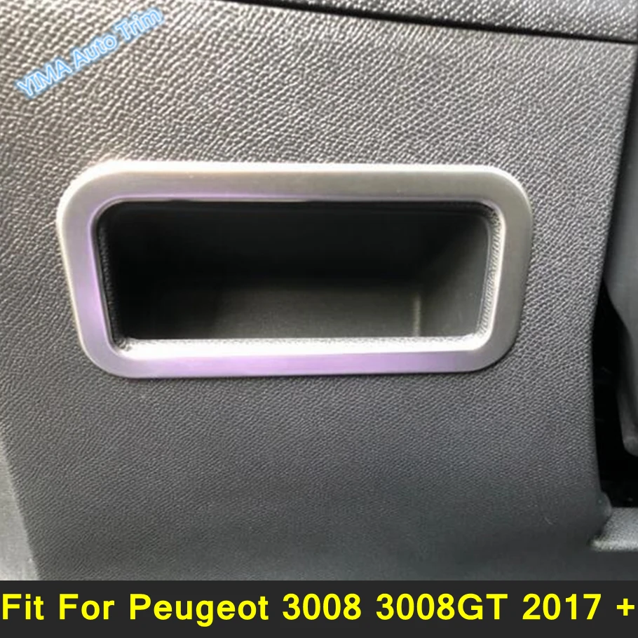 

Car Styling Main Drive Glove Storage Box Handle Frame Cover Trim Fit For Peugeot 3008 3008GT 2017 - 2023 Interior Accessories