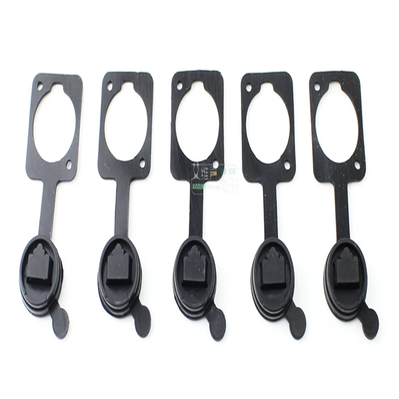 1Pcs RJ45 Network D-type Base Socket Dustproof and Waterproof Plastic Cover with NE8FDP Usage Data LED Large Screen