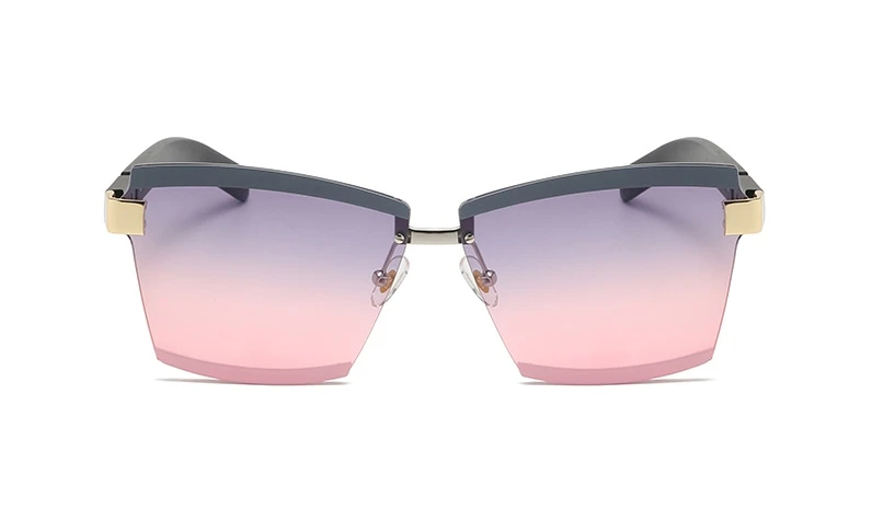 47391 randlose Platz Luxus Sonnenbrille Marke Designer Männer Frauen Fashion Shades Uv400 Vintage Gläser – Detail 13