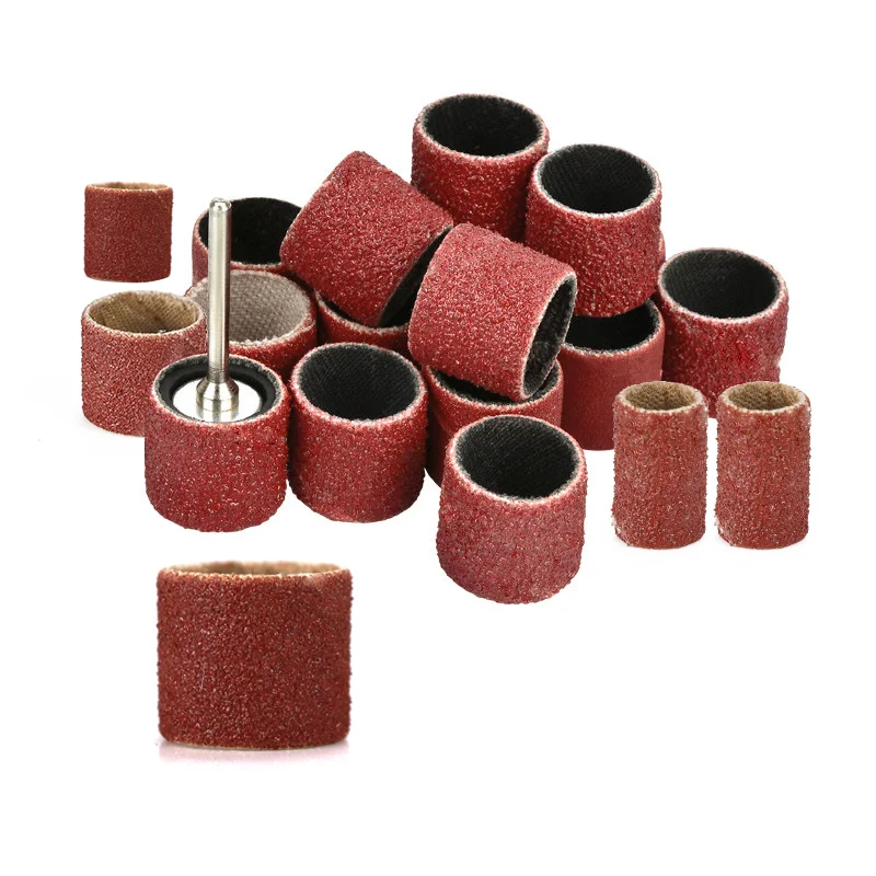 Kit de tambour de ponçage CMCP avec mandrins de ponçage, bandes abrasives, 60, 120, 240/320 grains, accessoires à distance Dremel, outils, 97 pièces